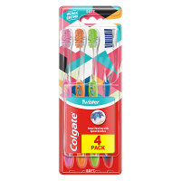 COLGATE Twister Design Edition zubní kartáček měkký 4ks