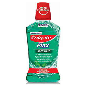 COLGATE Plax Ústní voda bez alkoholu Soft Mint 500 ml