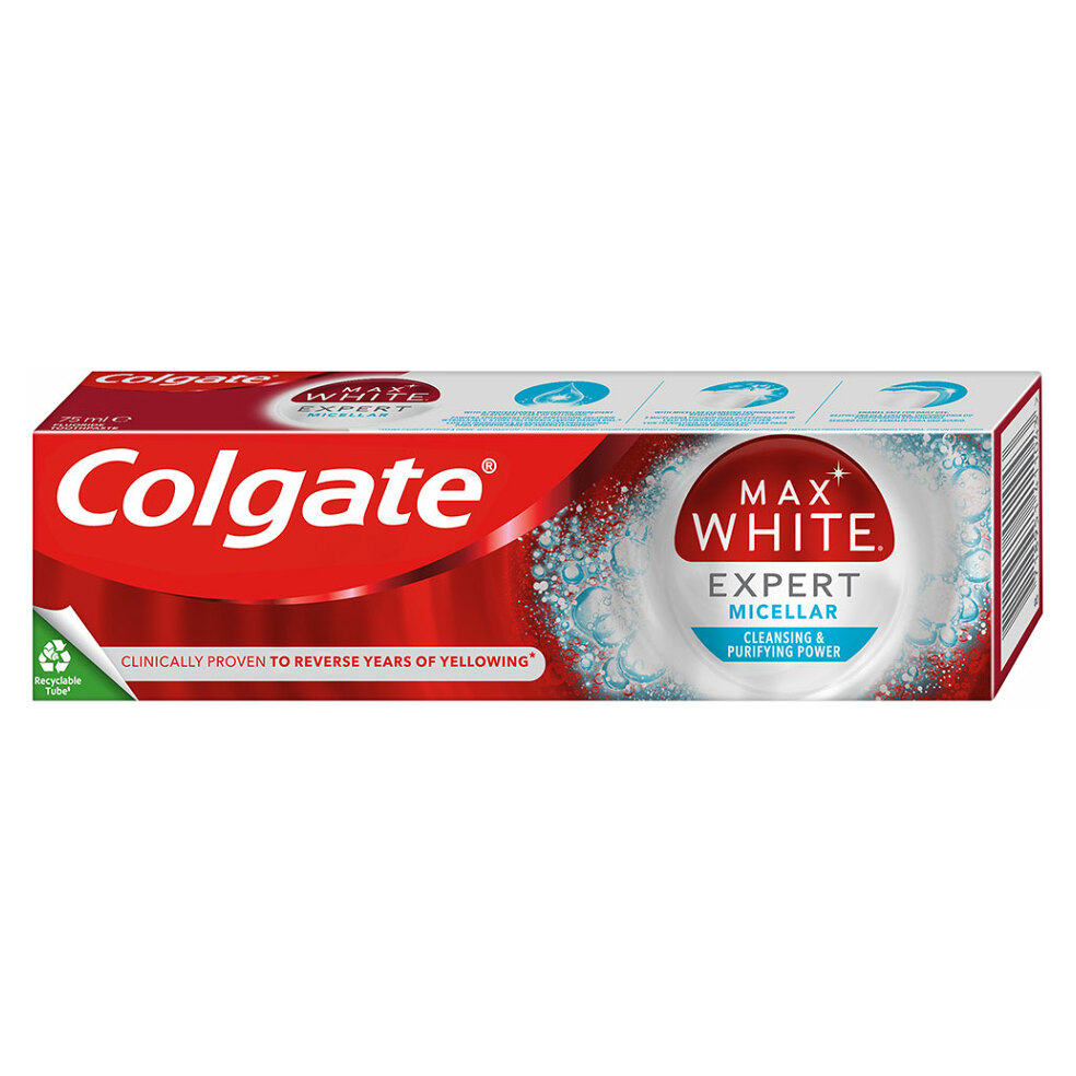 Levně COLGATE Zubní pasta Max White Expert Micellar 75 ml