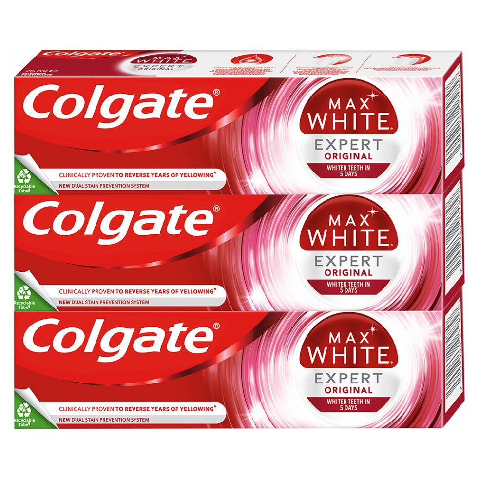 E-shop COLGATE Zubní pasta Max White Expert Original 3x 75 ml