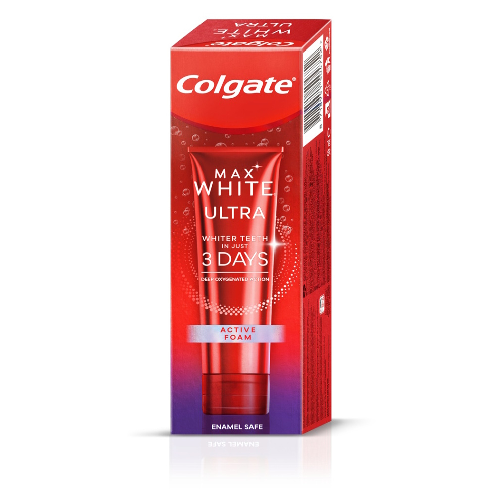 COLGATE Zubní pasta Max White Ultra Active Foam 50 ml