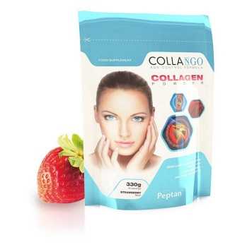 COLLANGO Collagen hydrolyzovaný kolagen s vitamínem C a se zinkem příchuť jahoda 330 g