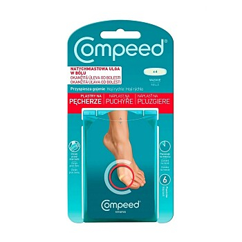 COMPEED náplast puchýř malá 6 kusů (Náplasti na puchýře) - Hydrokoloidní, Speciální