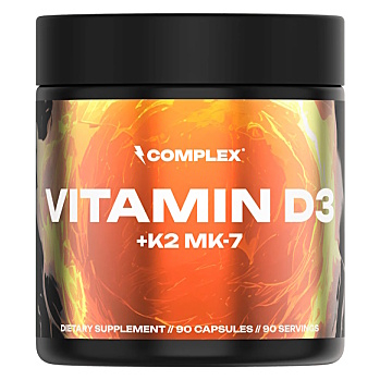 COMPLEX Vitamin D3+K2 MK-7 90 kapslí (Vitamíny)