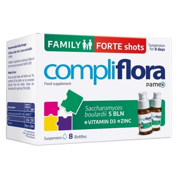 COMPLIFLORA Family forte shots 8 kusů (Probiotika a laktobacily) - Vícesložkové