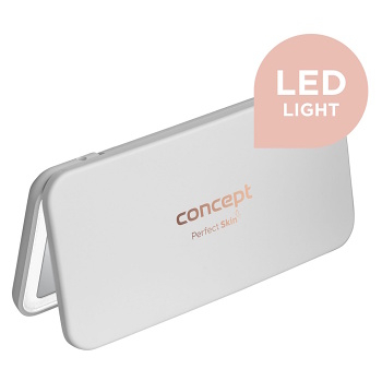 CONCEPT KZ2010 Kosmetické zrcátko kapesní s LED white (Zrcátko s osvětlením)