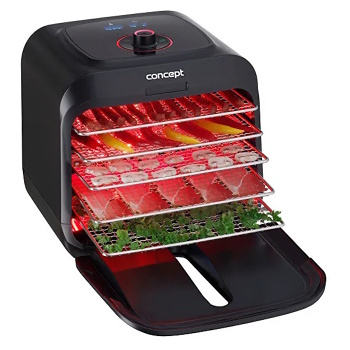 CONCEPT SO4000 Sušička ovoce infra 500 W (Sušičky ovoce) - Digitální, Elektrické, Do zásuvky, Časovač