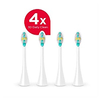 CONCEPT ZK0070 Náhradní hlavice k zubním kartáčkům bílé 4 kusy