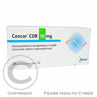 CONCOR COR 10 MG  28X10MG Potahované tablety