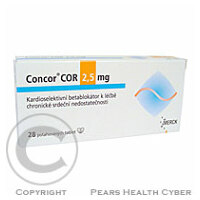 CONCOR COR 2,5 MG  28X2.5MG Potahované tablety