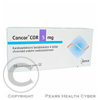 CONCOR COR 5 MG  28X5MG Potahované tablety