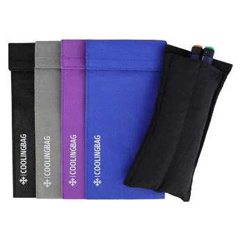 COOLINGBAG Chladící pouzdro pro 2 inzulínová pera, Barva: Černá (Pouzdra na inzulínová pera)