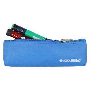 COOLINGBAG Penál pro přenos inzulínových per modrá (Pouzdra na inzulínová pera)