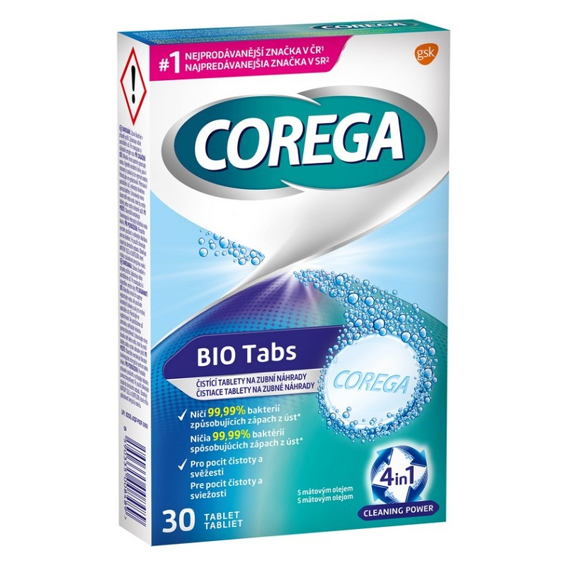 COREGA BIO Tabs Čistící tablety 30 ks