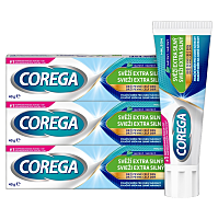 COREGA Fixační extra silný krém svěží dech 3 kusy 40 g