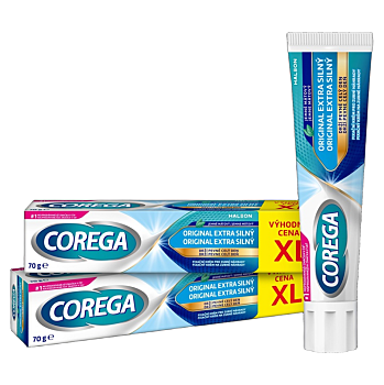 COREGA Original extra silný fixační krém XL 2 x 70 g (Prostředky na zuby a zubní náhrady)