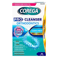 COREGA Pro Cleanser Orthodontics Čistící tablety 30 kusů