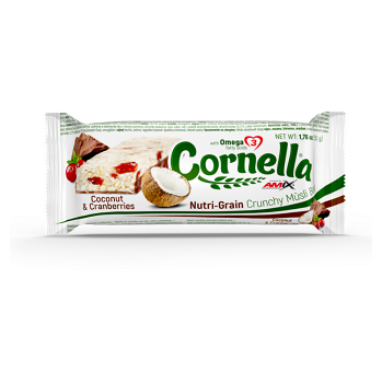 AMIX Cornella crunchy müsli bar příchuť kokos a brusinky 50 g