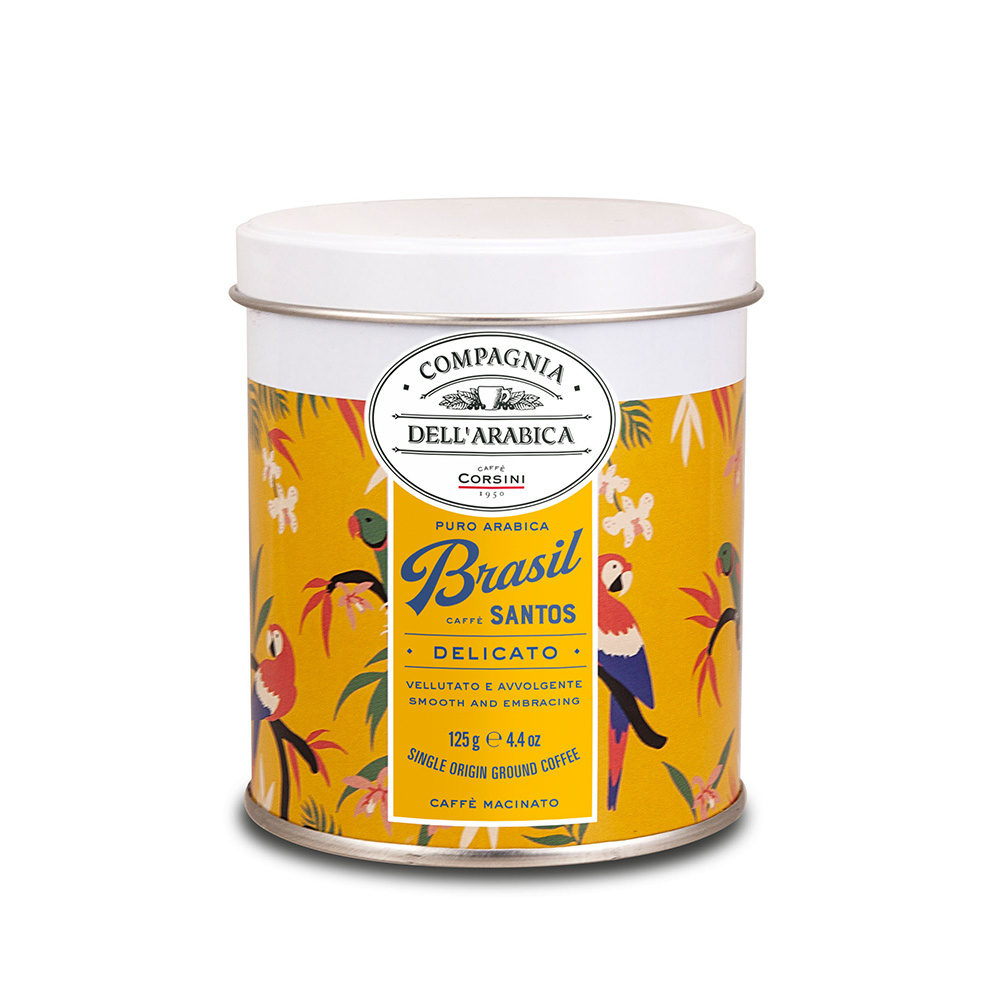 CORSINI Brasil Santos mletá káva plech 125 g