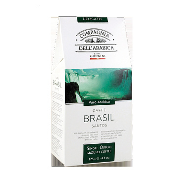 CORSINI Single Brasilie Santos káva mletá 125 g