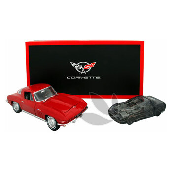 Corvette Man - toaletní voda s rozprašovačem 100 ml + model auta Chevrolet Corvette 1965 (1:18) (Toaletní vody)