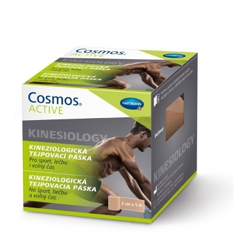 COSMOS ACTIVE kineziologická tejpovací páska 5cmx5m béžová