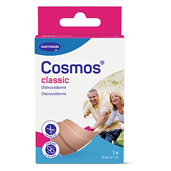 COSMOS Classic pevná náplast 6 cm x 1 m 1 kus (Náplasti s polštářkem)