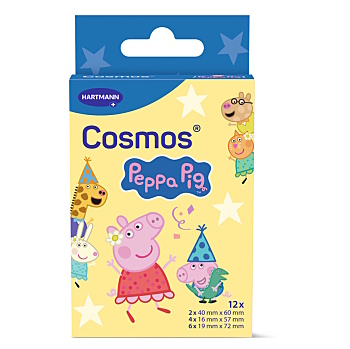 COSMOS Dětská náplast Peppa pig 12 kusů (Náplasti dělené)