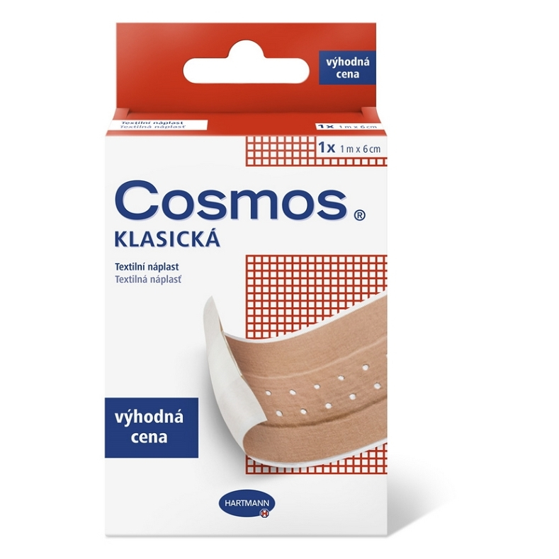 COSMOS Klasická textilní náplast 1 mx 6 cm