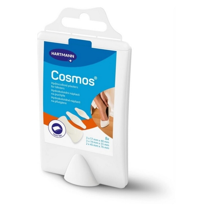 COSMOS Náplast na puchýře mix twin tec 8 kusů