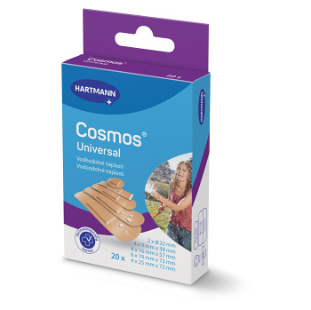 COSMOS Water-resistant voděodolná náplast 5 velikostí 20 kusů (Voděodolné náplasti) - Voděodolné, Speciální