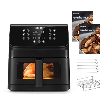 COSORI P653 Premium II Plus Chef edition horkovzdušná fritéza 6,2 l (Horkovzdušné fritézy) - Automatické, Elektrické, Kuchyňské, Svítící, Časovač, Na vaření