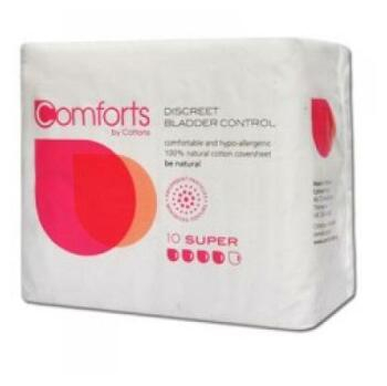 COMFORT By Cottons Inkontinenční vložky Super 10 kusů