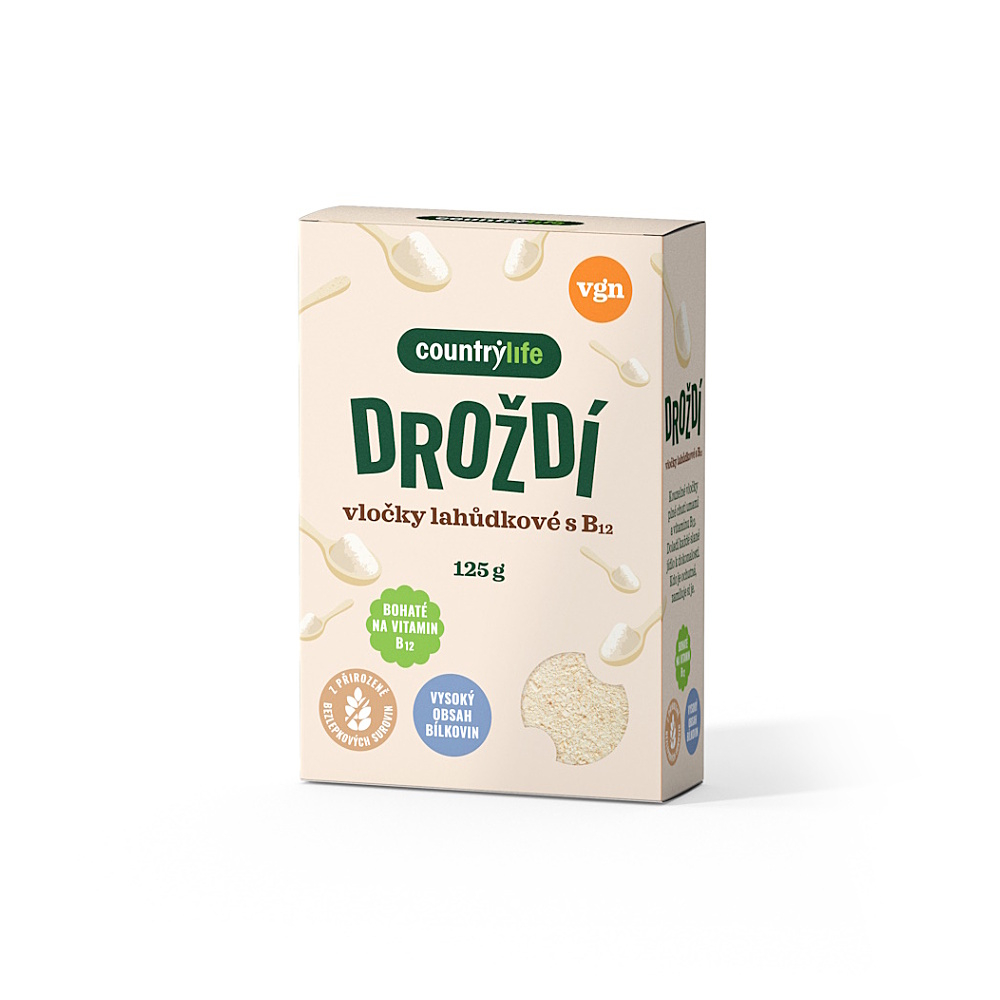 COUNTRY LIFE Droždí lahůdkové s vitaminem B12 125 g