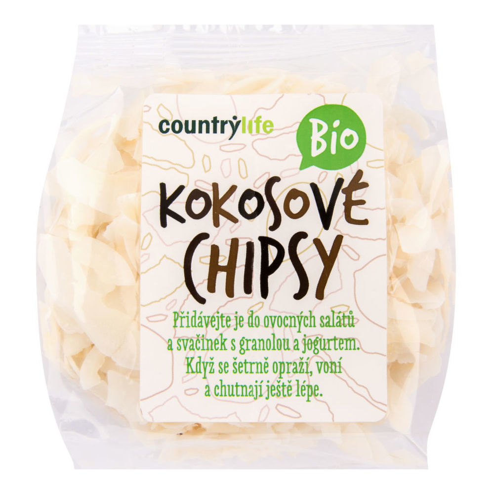 COUNTRY LIFE Kokosové chipsy BIO 150 g