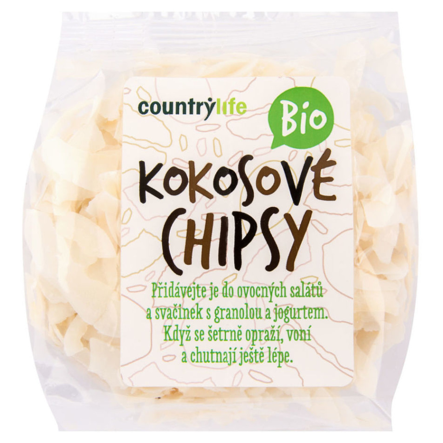 Levně COUNTRY LIFE Kokosové chipsy BIO 150 g