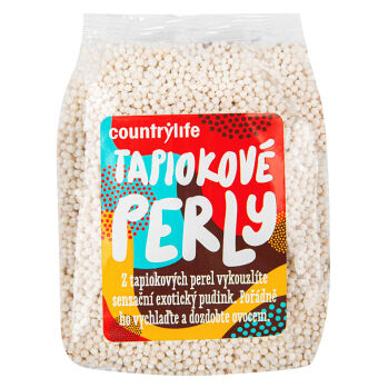 COUNTRY LIFE Perly tapiokové 250 g (Bezlepkové přísady na vaření a pečení)