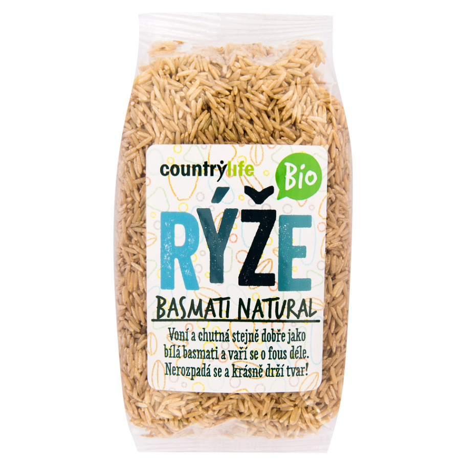 Levně COUNTRY LIFE Rýže basmati natural 500 g BIO