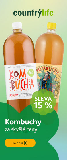 COUNTRY LIFE a STEVIKOM Kombuchy - sleva 15% v košíku