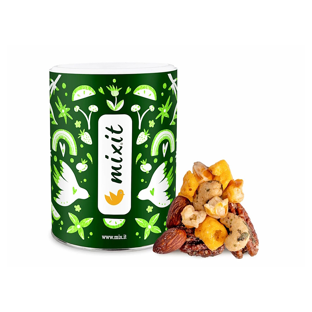 MIXIT Crunchy mix sýr, crunchy corn a oříšky s medvědím česnekem 300 g