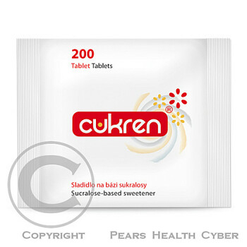 CUKREN náhradní náplň 200 tablet (Tabletová sladidla)