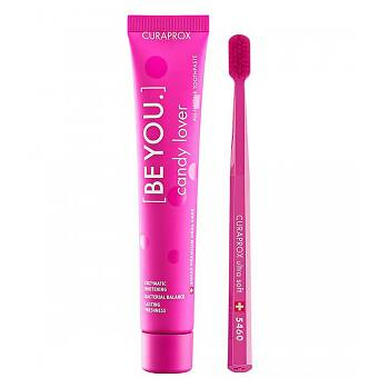 CURAPROX Be You Růžový set Candy Lover (Klasické zubní pasty)