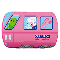 Curaprox Travel set KIDS růžový