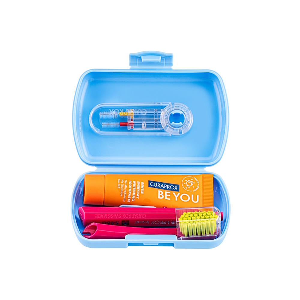 CURAPROX Travel set modrý