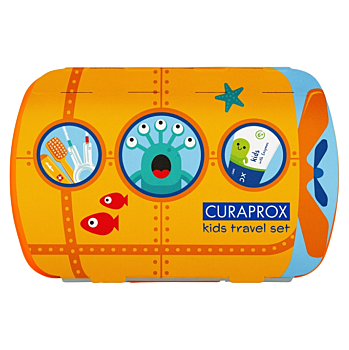 Curaprox Travel set oranžový (Cestovní sady zubních kartáčků)