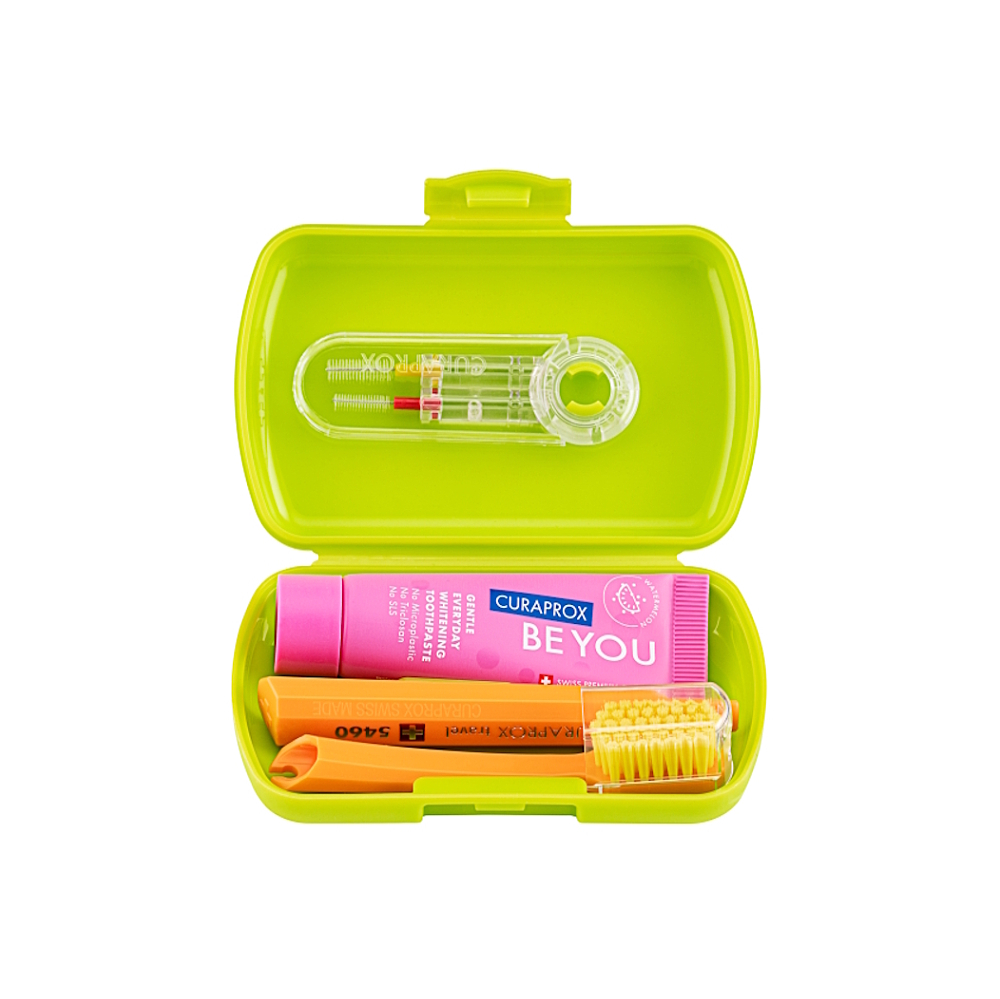 CURAPROX Travel set zelený