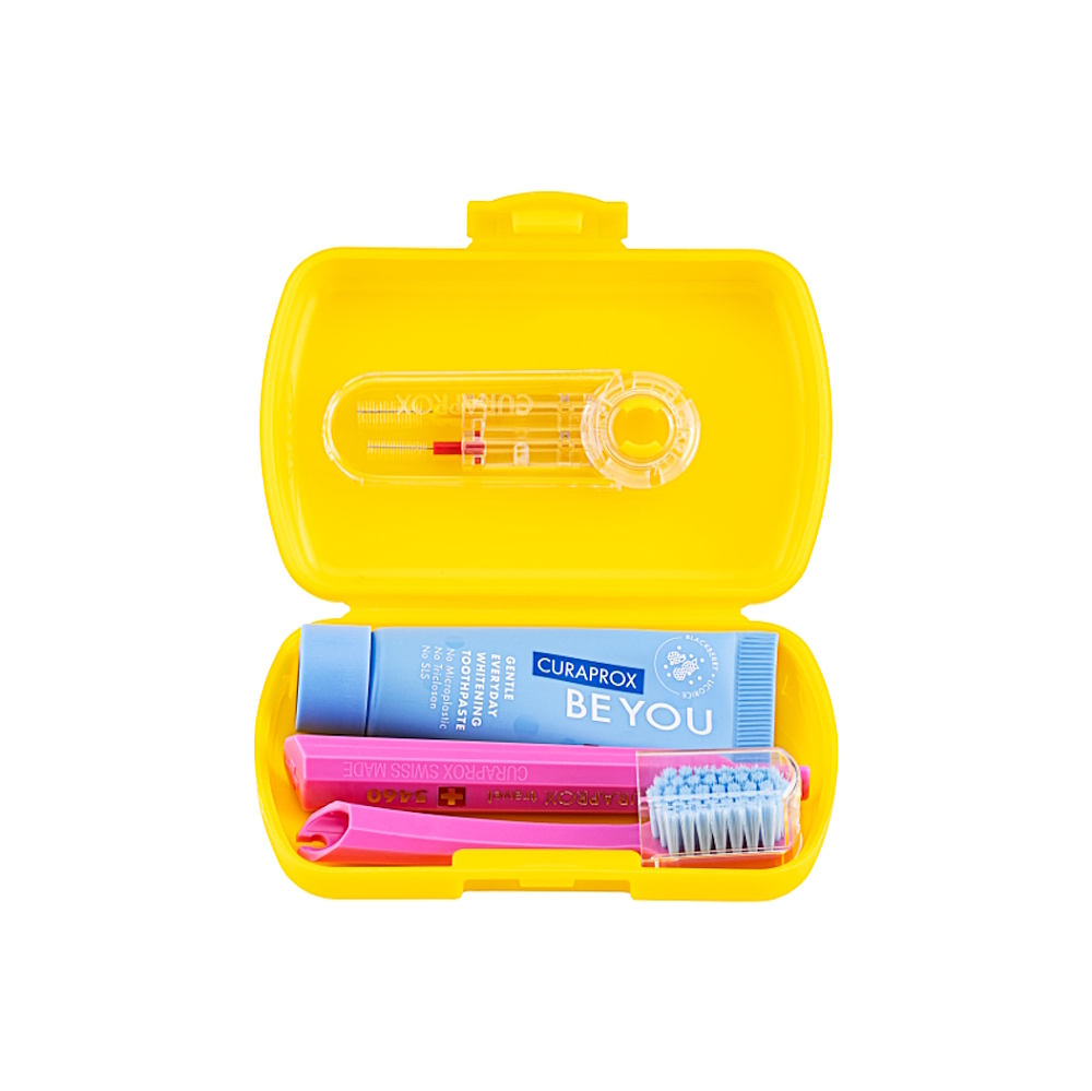 CURAPROX Travel set žlutý