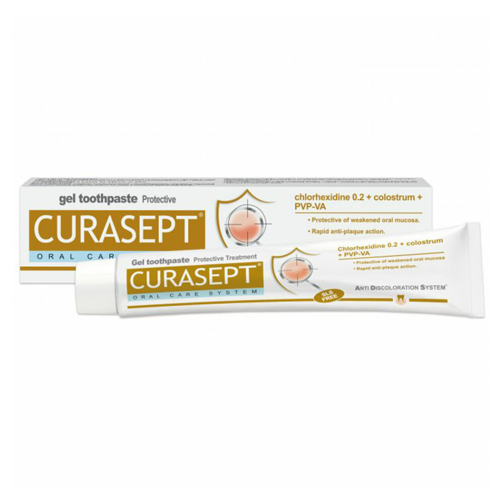 E-shop CURASEPT ADS Protective Gelová zubní pasta 0,2%CHX + kolostrum 75 ml