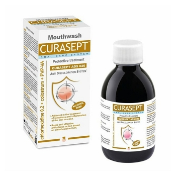 CURASEPT Ads protective ústní voda 0.2% CHX 200 ml (Na afty) - Hojivý, Ochranný, Regenerační