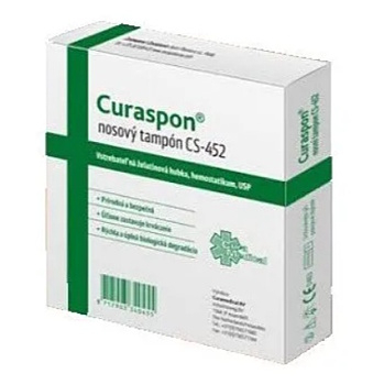 CURASPON Nosní tampon CS-452 50 x 10 x 10 mm 2 kusy (Krytí a hojení ran)